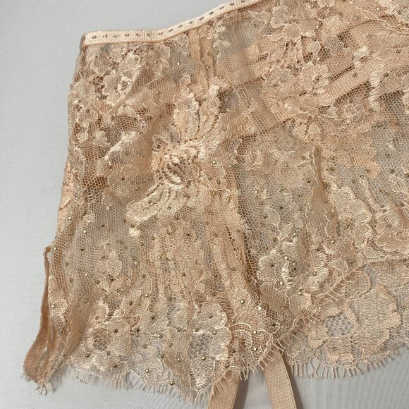 Agent Provocateur Davinah Nude Swarovski Suspender AP4 Large New - Picture 9 of 15